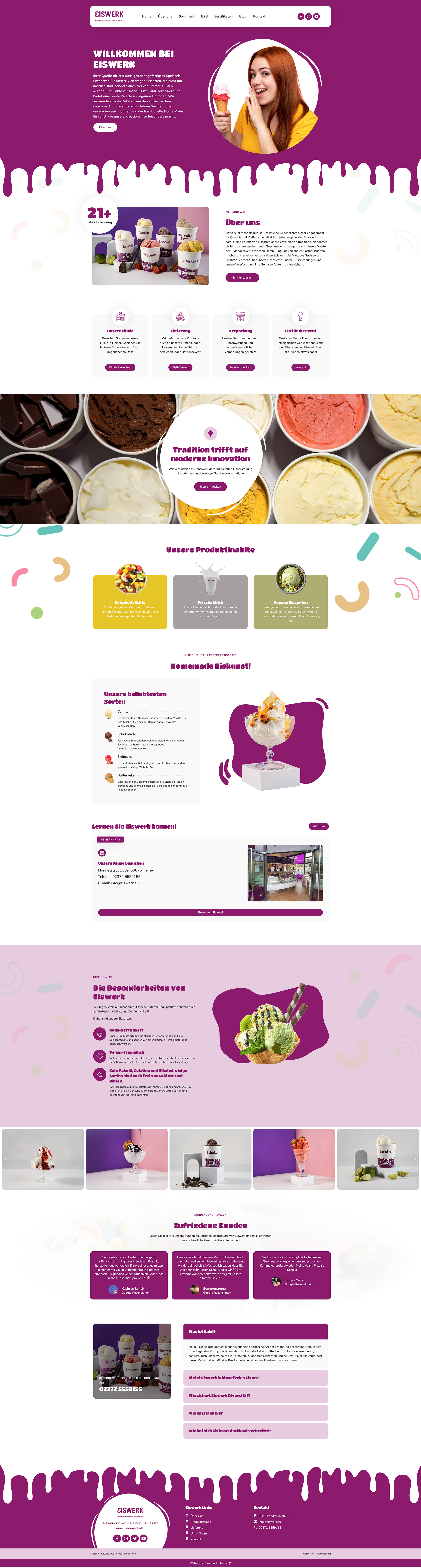 eiswerk screen website pinien