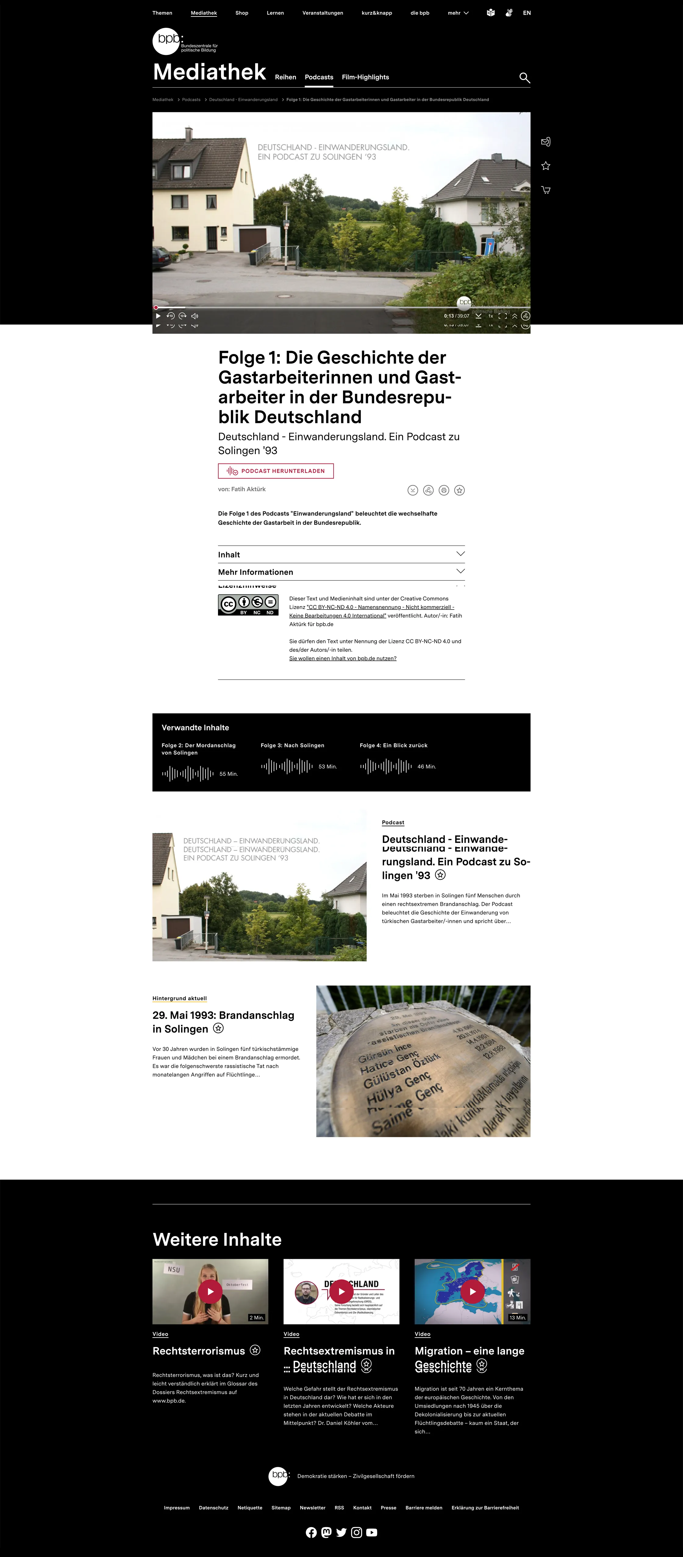 bpb Referenzen Website